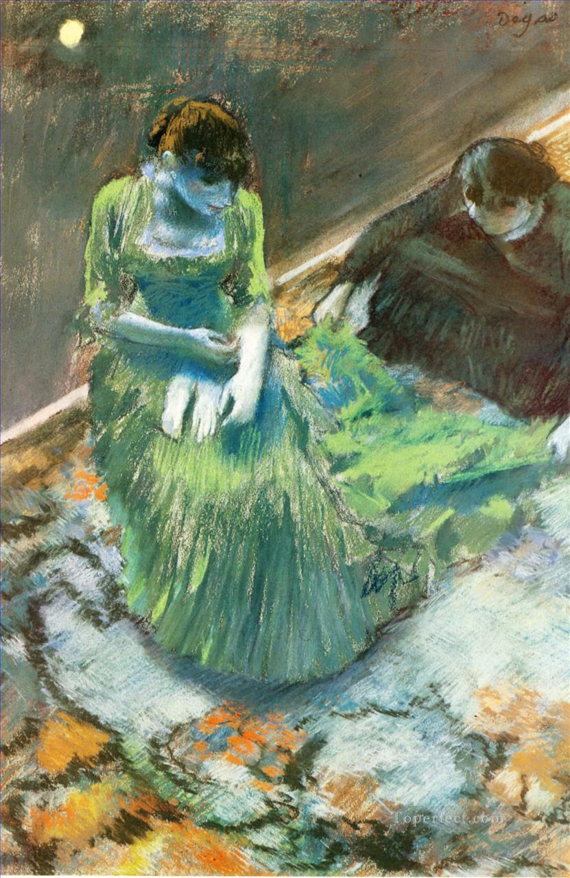 カーテンコールの前 1892年 エドガー・ドガ油絵